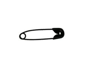 120pc Black Safety Pins .75"
