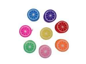 50pc Mixed Color Lemon Clay Beads 10mm Polymer 50pc Mixed Color Lemon Clay Beads 10mm Polymer