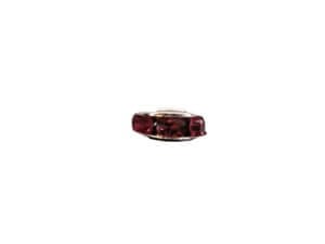 800pc 8mm Pink Silver Plated Iron Rhinestone Spacer Beads Grade B