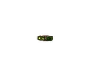 800pc 6mm Green Silver Plated Iron Rhinestone Spacer Beads Grade B