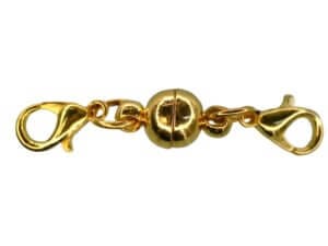 5pc Gold Magnetic Clasp with Lobster Connectors