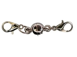 5pc Silver Magnetic Clasp with Lobster Connectors