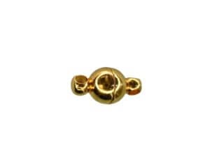 10pc Gold Round Magnetic Clasps 6mm