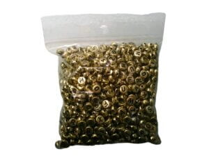 1000pc 7mm Gold Letter Acrylic Beads
