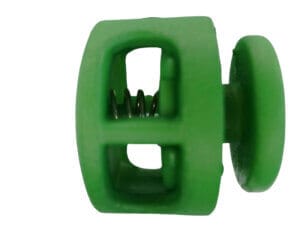 10pc Green 2-hole Cord Lock 16mm hole 6x4mm