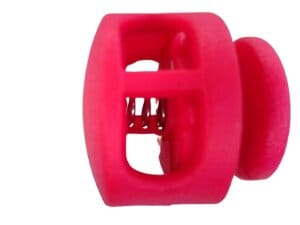 10pc Pink 2-hole Cord Lock 16mm hole 6x4mm