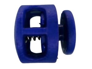 10pc Blue 2-hole Cord Lock 16mm hole 6x4mm