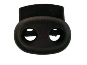 20pc Black 2-hole Cord Lock 22mm hole 5mm
