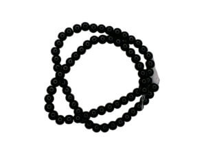 6mm 60pc Black Obsidian Stone Beads