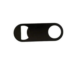 3.5in Black Stainless Steel Bottle Opener