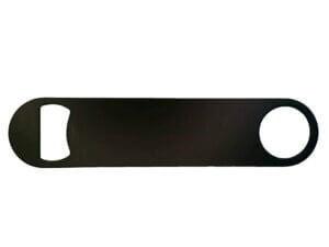 7in Long Black Stainless Steel Bottle Opener