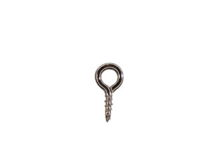 100pc 1cm Silver Eye Hook