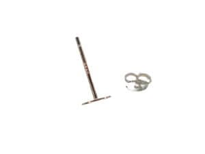 20 pairs 5mm Sterling Silver Earring Studs with Back