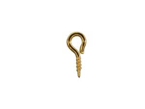 200pc 5x10mm Gold Eye Hooks