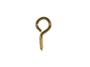 200pc 6.5x13mm Gold Eye Hooks