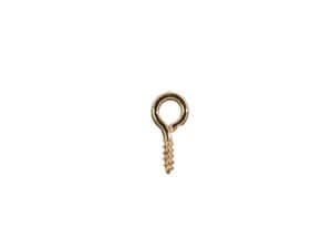 200pc 4x8mm Gold Eye Hooks