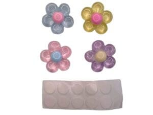 10pc 30mm Pastel Resin Flowers