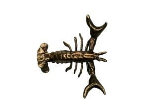 1pc 70mm Brass Lobster