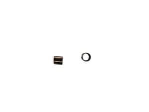 300pc 2mm Gun Metal Tube Beads
