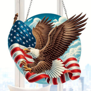 9.6in Patriotic Eagle Diamond Painting Ornament 9.6in Patriotic Eagle Diamond Painting Ornament