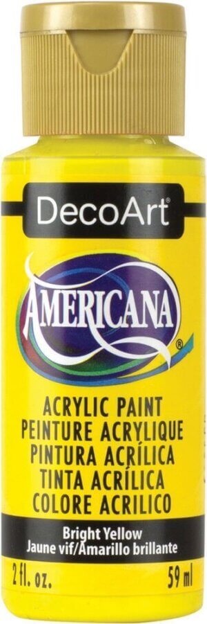 Bright Yellow - Transparent  - Americana Acrylic Paint 2oz