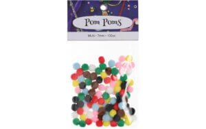 PA Ess Pom Pom 7mm Pkg 100pc Multi PA Ess Pom Pom 7mm Pkg 100pc Multi