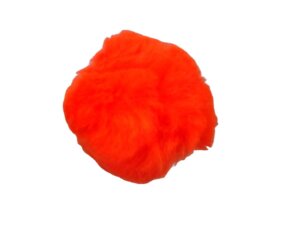 2" Orange Pom Pom 5 pack