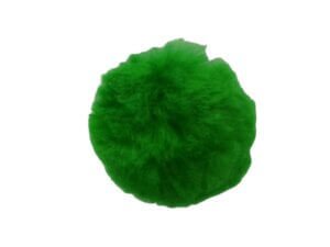 2" Green Pom Pom 5 pack