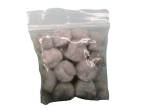 1" Grey Pom Pom 20 pack
