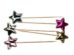 10pc Star wood picks 5in toothpicks