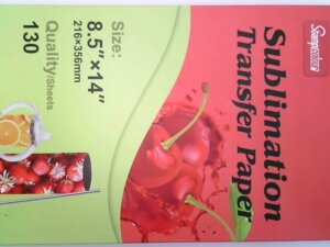 8.5in x 14in Tumbler Sublimation paper