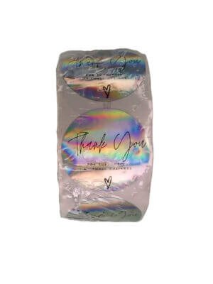 500pc Foil Assrtd Thank You Stickers 1″ 500pc Foil Assrtd Thank You Stickers 1"