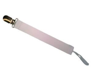 7" Baby Pacifier Holder Sublimation Blank 1" wide
