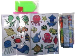 19pc Kids Diamond Art Kit Making Stickers