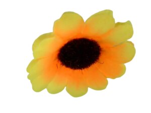 10pc 1.5" Yellow Sunflower Heads