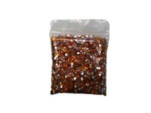 5000pc Gold 3mm Rhinestone Flat Back Acrylic
