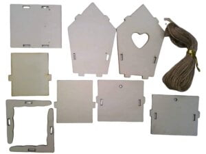 7 Piece 5" Birdhouse kit