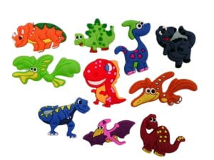 20pc 3D Dinosaur Soft PVC Flatback Embellishments 2-3cm 20pc 3D Dinosaur Soft PVC Flatback Embellishments 2-3cm