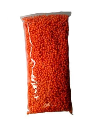 3mm Orange 6500pc Glass Seed Beads