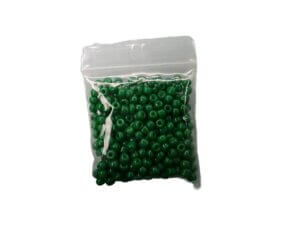 4mm Green 20g 250pc Glass Seed Beads