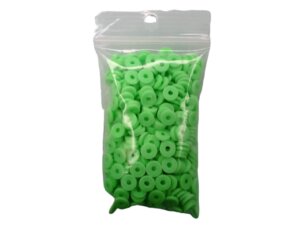 500pc L. Green 6mm Polymer Clay Beads Flat 500pc L. Green 6mm Polymer Clay Beads Flat