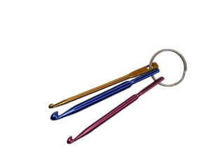 3pc Crochet Hook Keychains 3-4-5mm 3pc Crochet Hook Keychains 3-4-5mm