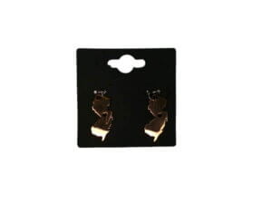 2pc Rose Gold NJ Charm with Heart Cutout 13x25mm New Jersey