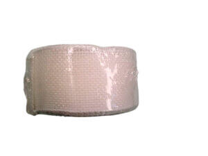 1.5in 10yd White Burlap Wired Ribbon