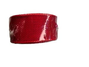 1.5in 5yd Red Burlap Wired Ribbon