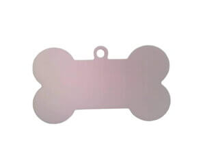 White Acrylic Dog Bone Ornament White Acrylic Dog Bone Ornament