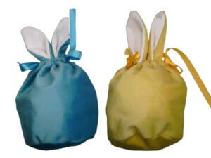 Velour Easter Draw sting Candy Bag