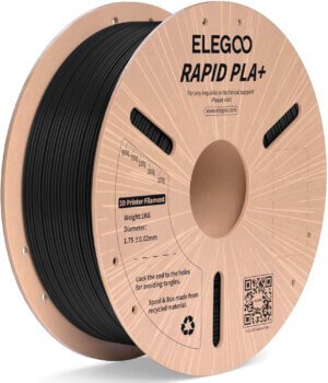 Rapid Black PLA ELEGOO Filament 1.75mm 1KG Rapid Black PLA ELEGOO Filament 1.75mm 1KG