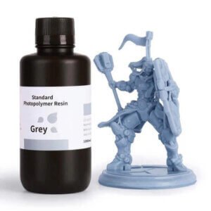 Grey UV Resin ELEGOO Standard Photopolymer Resin 1KG