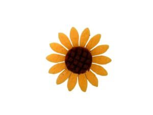 Felt Sunflower 4cm 20 pack